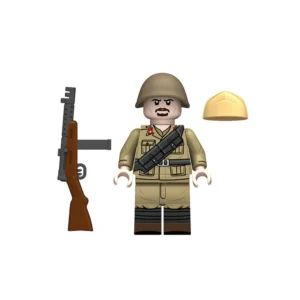 Minifigure - Royal Italian Army Submachine Gunner (North Africa Tropical Variant) WWII (LEGO Compatible)