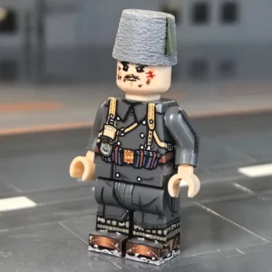 Minifigure - Serbian Army Infantryman (Grey Greatcoat Duty Variant & Šubara Hat) WWI (LEGO Compatible)