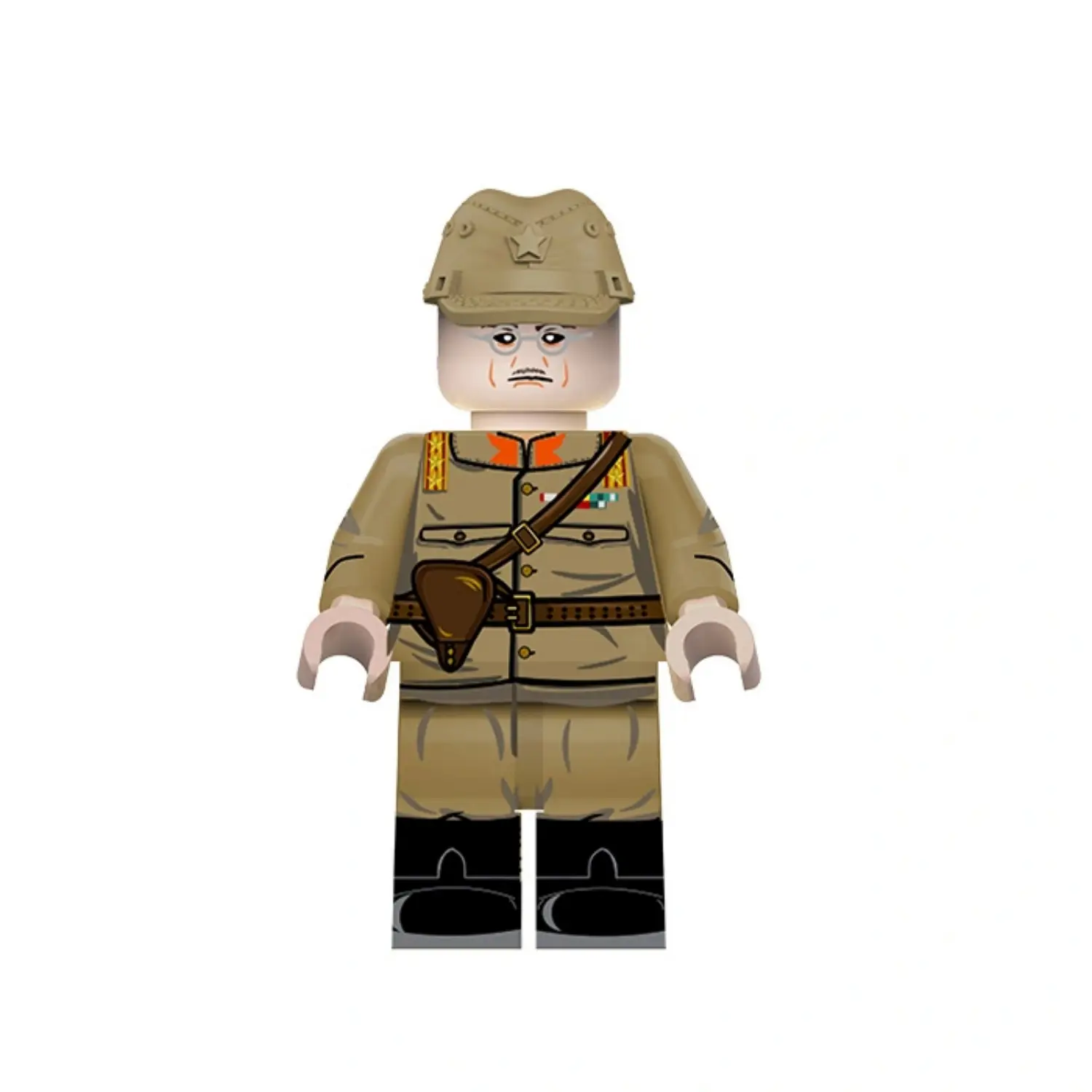Minifigure – Imperial Japanese Army General High-Ranking Officer (Hideki Tojo likeness) WWII (LEGO Compatible) Minifigure – Imperial Japanese Army General High-Ranking Officer (Hideki Tojo likeness) WWII (LEGO Compatible)