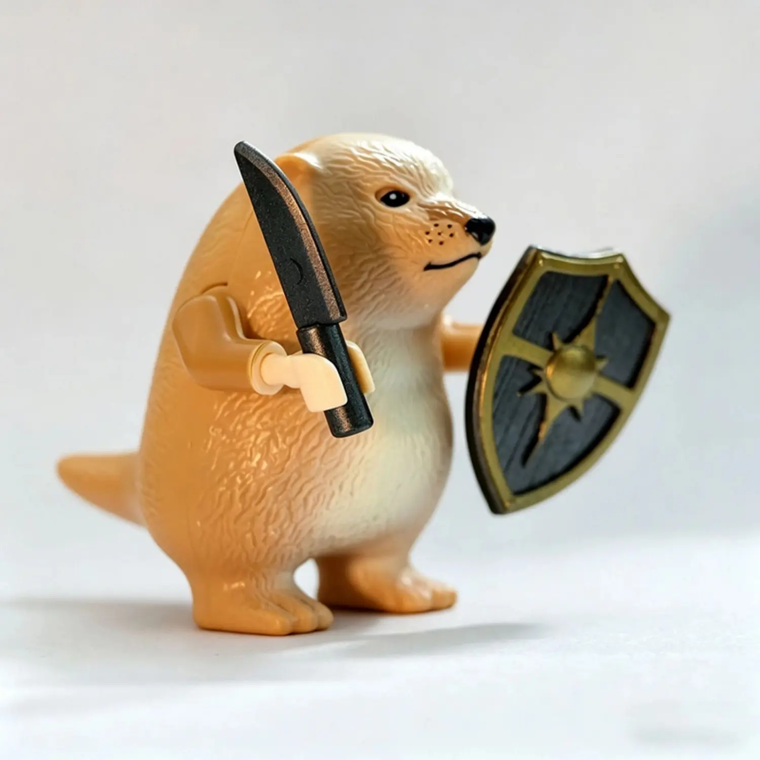 Minifigure – Meme Animal Warrior (What The Dog Doin Wo De Dao Dun) (LEGO Compatible)