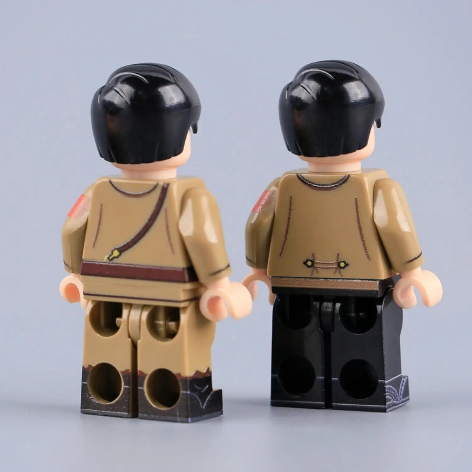 the back of the Minifigure - Joseph Goebbels German Propaganda Minister Officer set WWII (LEGO Compatible) Joseph Goebbels German Propaganda Minister / Officer set WWII - Custom Printed Brick Block Figure