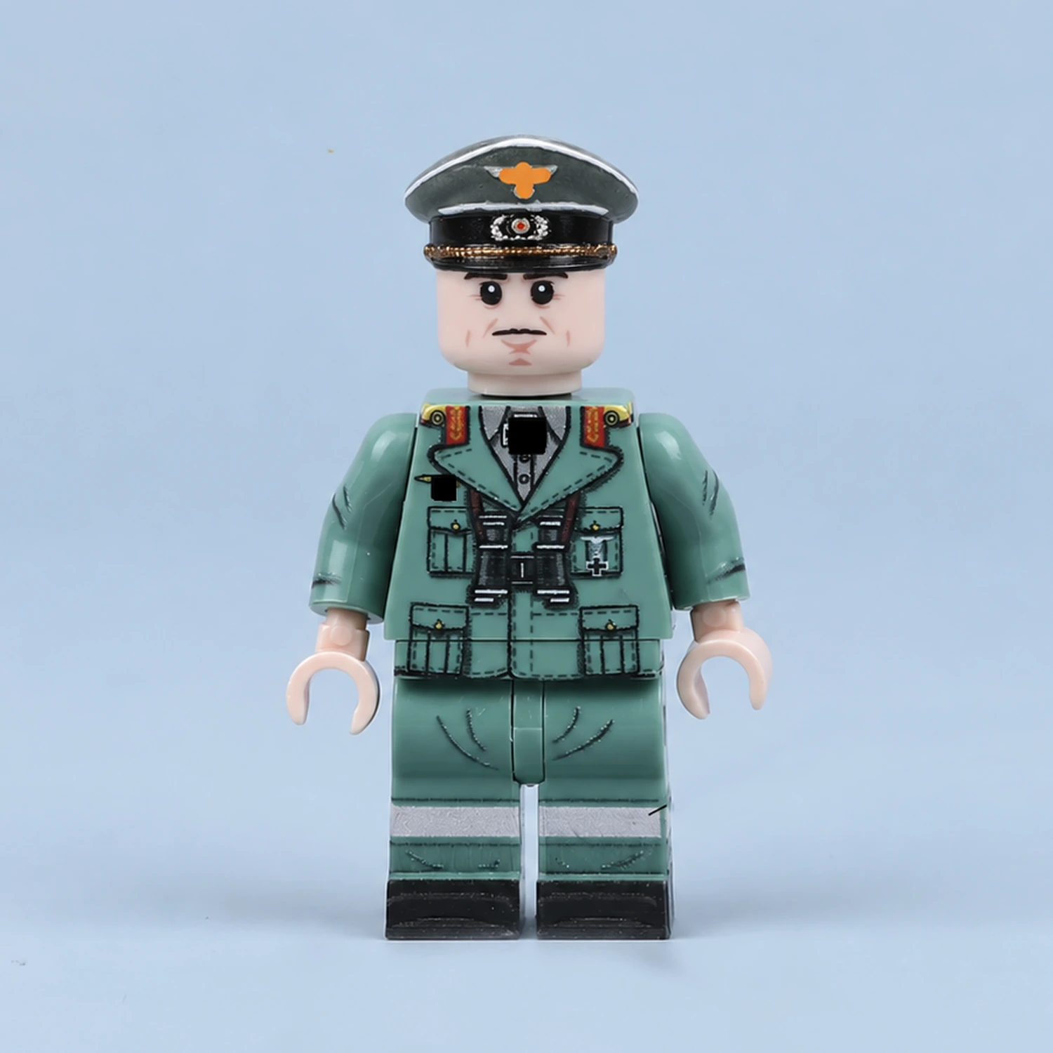 Field Marshal Erwin Rommel “the Desert Fox” Afrika Korps Commander (wwii) – Custom Printed Brick Block Figure