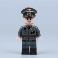 Field Marshal Erwin Rommel “The Desert Fox” Afrika Korps Commander in Feldgrau Continental uniform WWII – Custom Printed Brick Block Figure Field Marshal Erwin Rommel “the Desert Fox” Afrika Korps Commander In Feldgrau Continental Uniform Wwii – Custom Printed Brick Block Figure