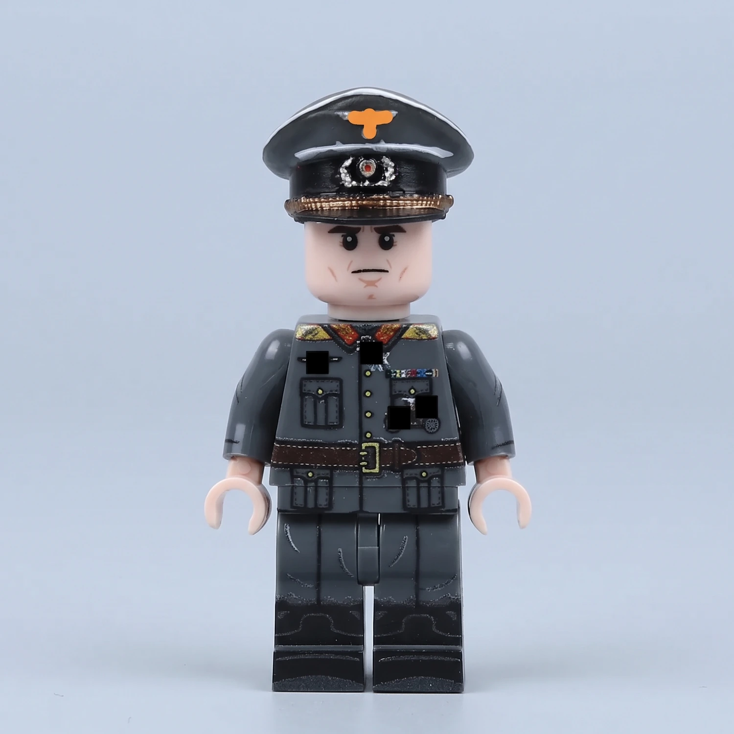 Field Marshal Erwin Rommel “The Desert Fox” Afrika Korps Commander in Feldgrau Continental uniform WWII – Custom Printed Brick Block Figure Field Marshal Erwin Rommel “the Desert Fox” Afrika Korps Commander In Feldgrau Continental Uniform Wwii – Custom Printed Brick Block Figure