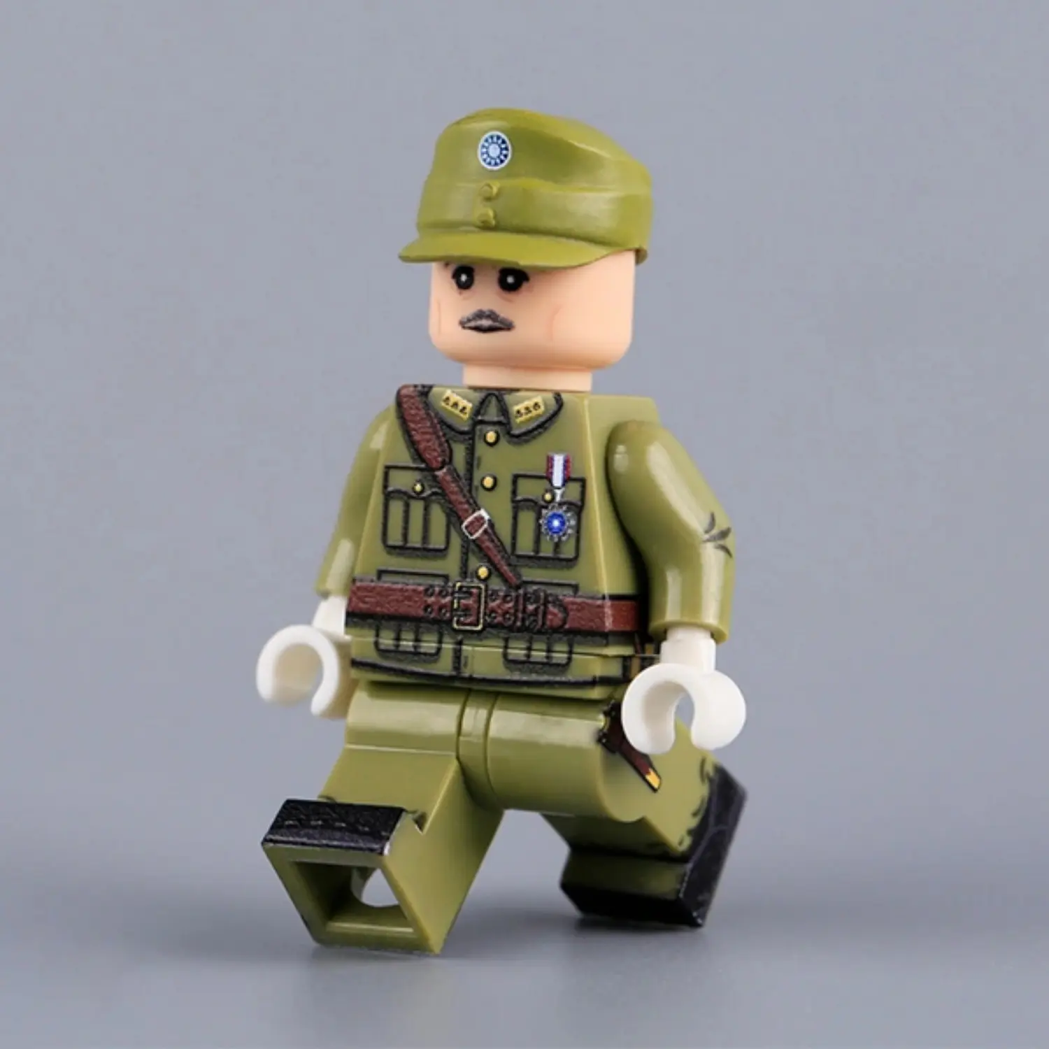 Generalissimo Chiang Kai Shek National Revolutionary Army Commander Generalissimo Of The Republic Of China (wwii) Custom Printed Brick Block Figure