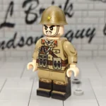 Imperial Japanese Army Submachine Gunner (WWII) - Custom Printed Brick Block Figure