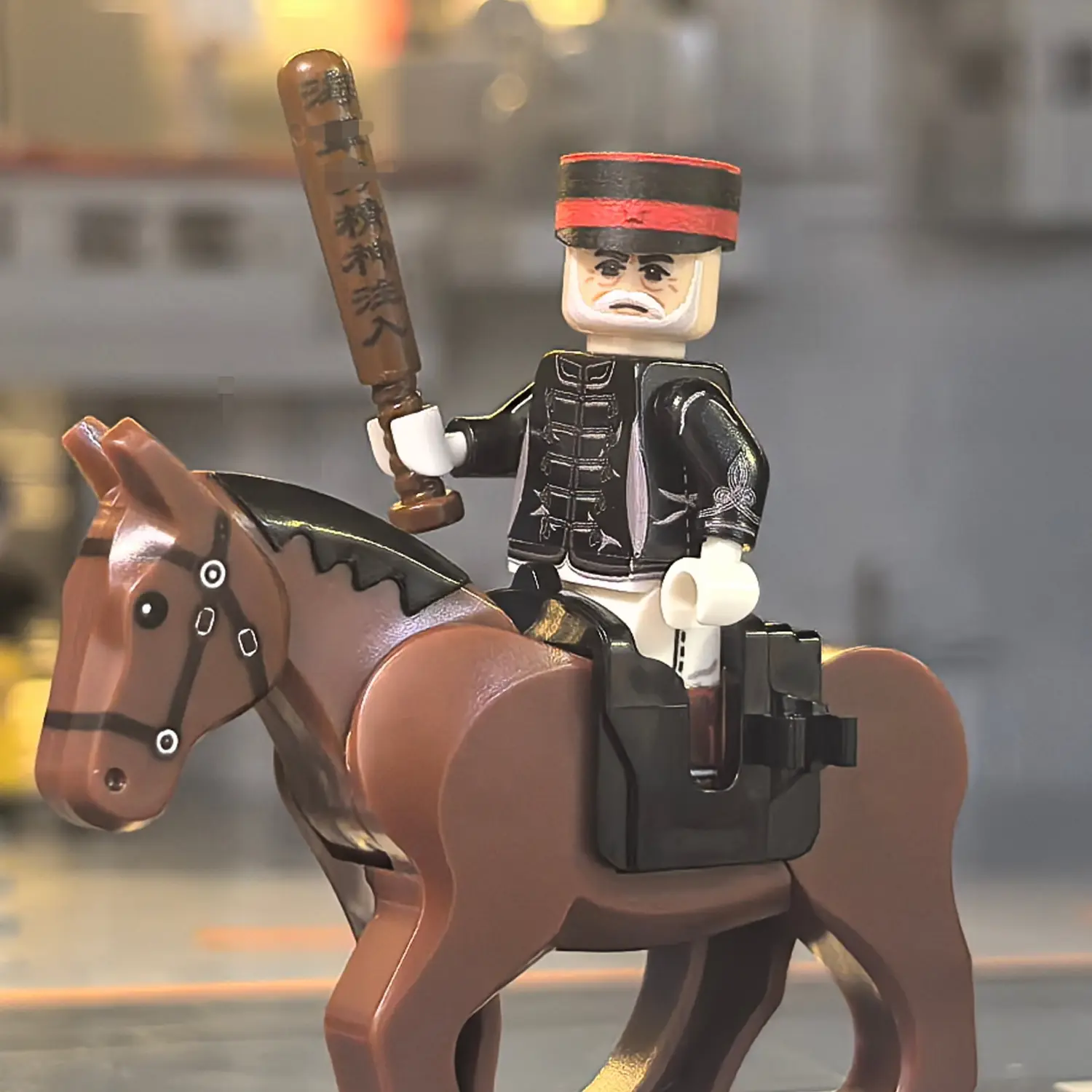 Nogi Maresuke (Russo-Japanese War) - Custom Printed Brick Block Figure on a horse Nogi Maresuke (russo Japanese War) Custom Printed Brick Block Figure On A Horse