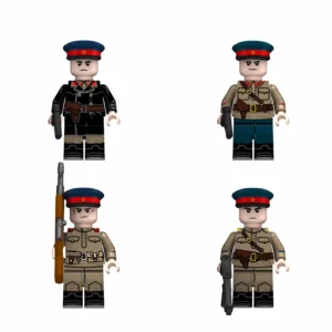 Soviet NKVD Command and Security Squad WWII - Custom Printed Brick Block Figure Soviet Nkvd Command And Security Squad Wwii Custom Printed Brick Block Figure