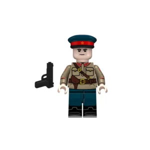 Soviet NKVD Lieutenant WWII - Custom Printed Brick Block Figure Soviet Nkvd Lieutenant Wwii Custom Printed Brick Block Figure