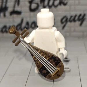 Traditional Chinese Lute (Pipa) – Custom 3D Printed Miniature Accessory Parts Pieces for Brick Block Figures Traditional Chinese Lute (pipa) – Custom 3d Printed Miniature Accessory Parts Pieces For Brick Block Figures