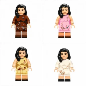 Vintage Shanghai Bund Qipao Ladies Collection (Republic of China Era) - Custom Printed Brick Block Figure Vintage Shanghai Bund Qipao Ladies Collection (republic Of China Era) Custom Printed Brick Block Figure