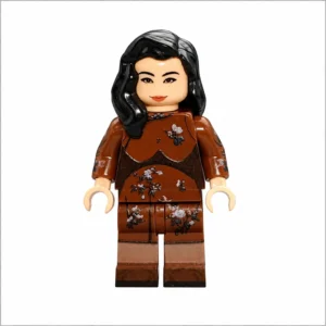Vintage Shanghai Qipao Lady in Autumn Brown (Republic of China Era) - Custom Printed Brick Block Figure Vintage Shanghai Qipao Lady In Autumn Brown (republic Of China Era) Custom Printed Brick Block Figure