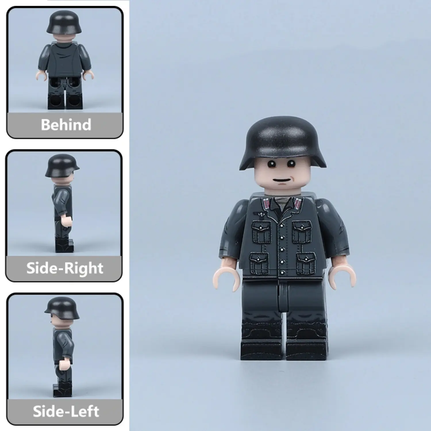 Wehrmacht Artillery Soldier Off-Duty Variant in Relaxed Attire (WWII) - Custom Printed Brick Block Figure Wehrmacht Artillery Soldier Off Duty Variant In Relaxed Attire (wwii) Custom Printed Brick Block Figure