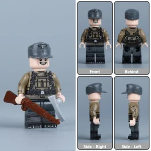Wehrmacht Gebirgsjäger (Mountain Trooper) Infantryman (WWII) - Custom Printed Brick Block Figure Wehrmacht Gebirgsjäger (mountain Trooper) Infantryman (wwii) Custom Printed Brick Block Figure