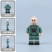 All Sides Of Field Marshal Erwin Rommel The Desert Fox Afrika Korps Commander (wwii) Custom Printed Brick Block Figure