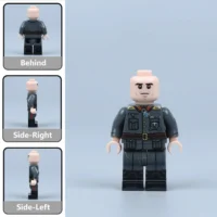 all sides of Field Marshal Erwin Rommel The Desert Fox Afrika Korps Commander in Feldgrau Continental uniform WWII - Custom Printed Brick Block Figure All Sides Of Field Marshal Erwin Rommel The Desert Fox Afrika Korps Commander In Feldgrau Continental Uniform Wwii Custom Printed Brick Block Figure