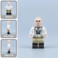 all sides of Field Marshal Erwin Rommel The Desert Fox Afrika Korps Commander in Summer Dress uniform WWII - Custom Printed Brick Block Figure All Sides Of Field Marshal Erwin Rommel The Desert Fox Afrika Korps Commander In Summer Dress Uniform Wwii Custom Printed Brick Block Figure
