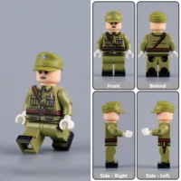 All Sides Of Generalissimo Chiang Kai Shek National Revolutionary Army Commander Generalissimo Of The Republic Of China (wwii) Custom Printed Brick Block Figure
