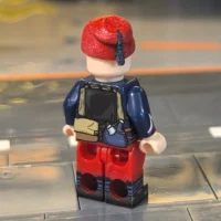 The Back Of French 2nd Zouave Regiment Infantryman (early Wwi Late 19th Century) Custom Printed Brick Block Figure