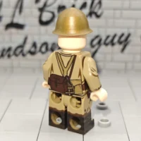 the back of Imperial Japanese Army Knee Mortar IJA Type 89 Grenade Discharger Assistant Gunner WWII - Custom Printed Brick Block Figure The Back Of Imperial Japanese Army Knee Mortar Ija Type 89 Grenade Discharger Assistant Gunner Wwii Custom Printed Brick Block Figure