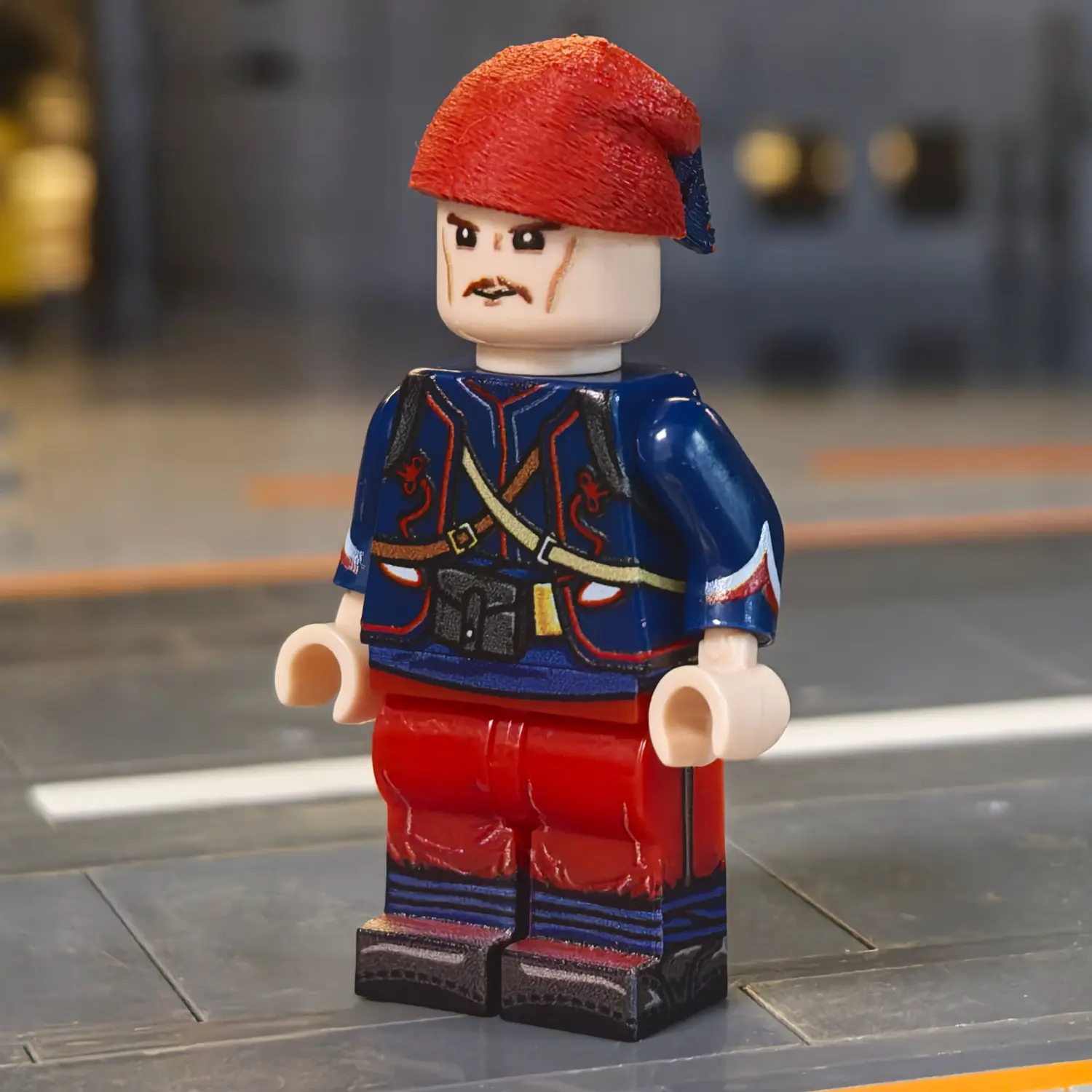 The Left Of French 2nd Zouave Regiment Infantryman (early Wwi Late 19th Century) Custom Printed Brick Block Figure