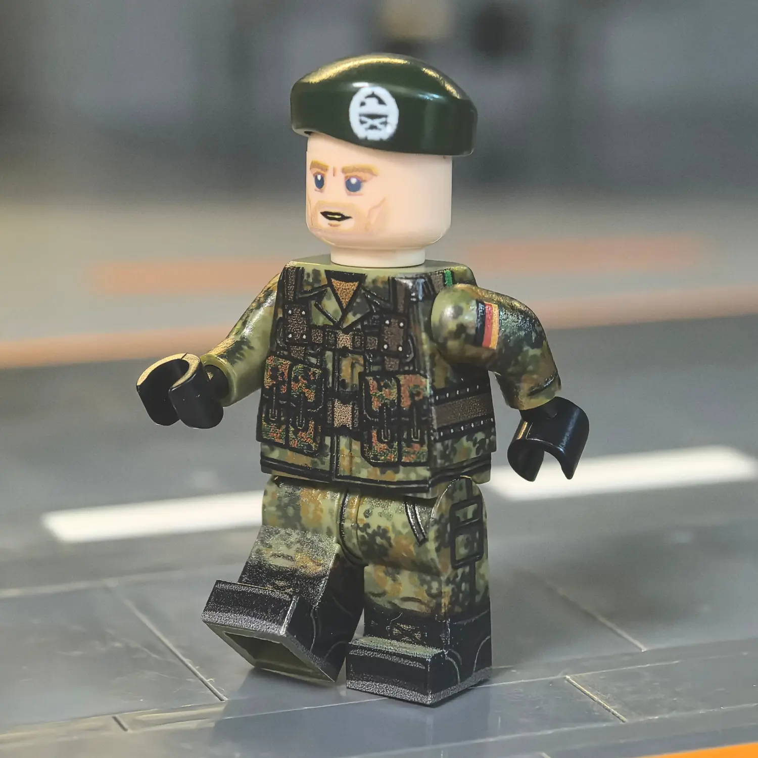 the left of West German Bundeswehr Grenadier (Flecktarn Variant) Late Cold War - Custom Printed Brick Block Figure The Left Of West German Bundeswehr Grenadier (flecktarn Variant) Late Cold War Custom Printed Brick Block Figure