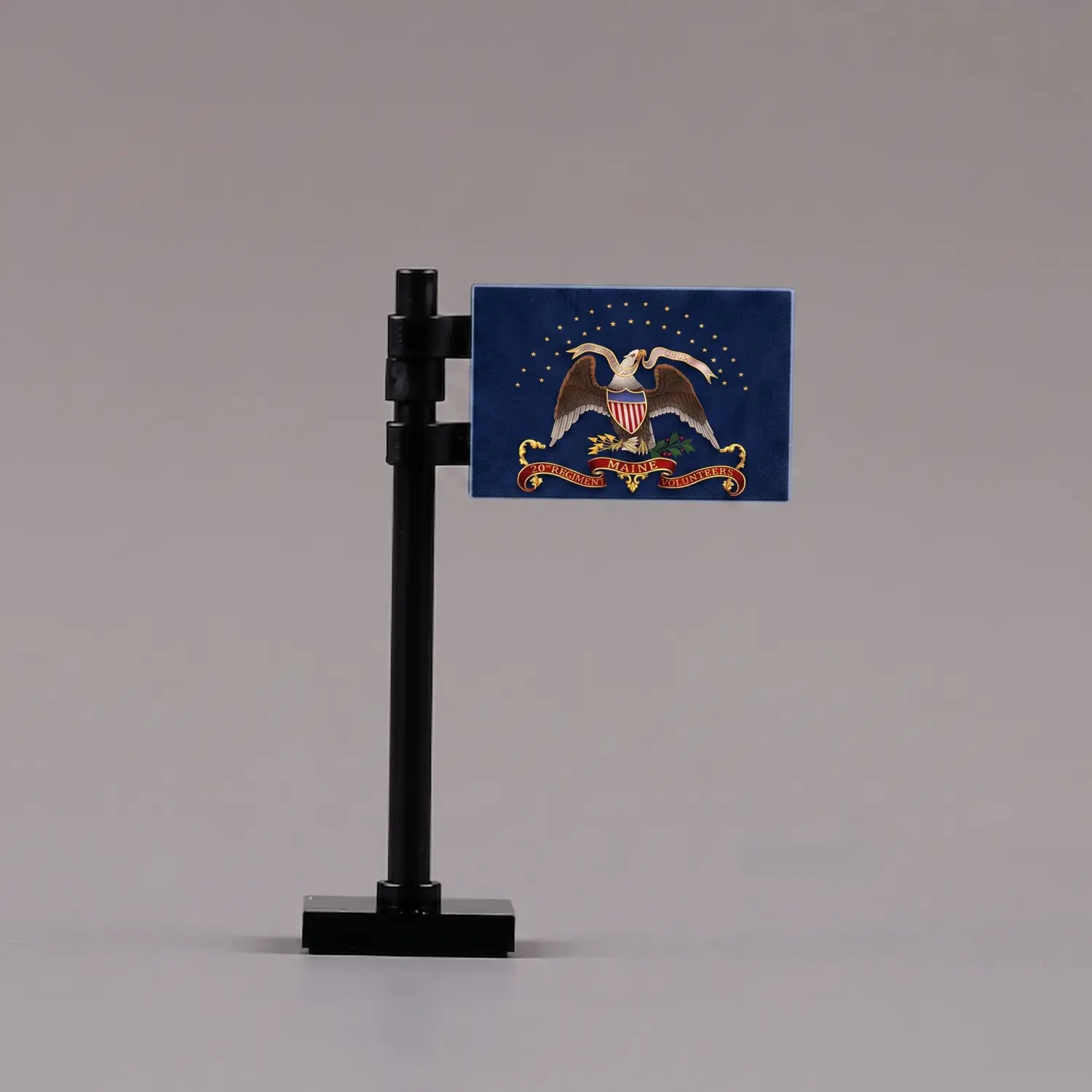 20th Maine Volunteer Infantry Regiment Flag Assembly (American Civil War) - Custom 3D Printed Miniature Accessory Parts Pieces for Brick Block Figures 20th Maine Volunteer Infantry Regiment Flag Assembly (american Civil War) Custom 3d Printed Miniature Accessory Parts Pieces For Brick Block Figures