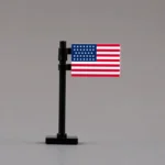34-Star United States Flag (American Civil War Era) Assembly - Custom 3D Printed Miniature Accessory Parts Pieces for Brick Block Figures