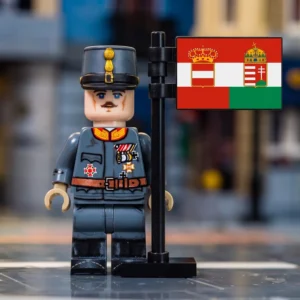 Austro-Hungarian Emperor Karl I (WWI Era) WWI - Custom Printed Brick Block Figure with Civil Ensign of Austria-Hungary Austro Hungarian Emperor Karl I (wwi Era) Wwi Custom Printed Brick Block Figure With Civil Ensign Of Austria Hungary