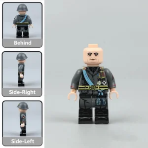 Benito Mussolini Fascist Italy First Marshal of the Empire (Formal State Sash Variant) WWII - Custom Printed Brick Block Figure Benito Mussolini Fascist Italy First Marshal Of The Empire (formal State Sash Variant) Wwii Custom Printed Brick Block Figure