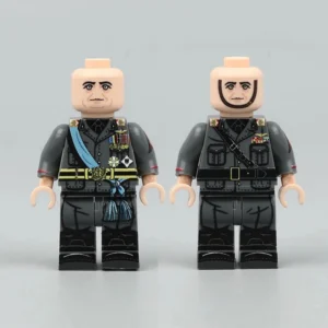 Benito Mussolini Fascist Italy First Marshal of the Empire WWII Series - Custom Printed Brick Block Figure Benito Mussolini Fascist Italy First Marshal Of The Empire Wwii Series Custom Printed Brick Block Figure