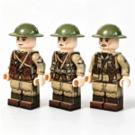 British Army (Late 1917 Pattern) WWI - Custom Printed Brick Block Figure