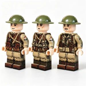 British Army (Late 1917 Pattern) WWI - Custom Printed Brick Block Figure British Army (late 1917 Pattern) Wwi Custom Printed Brick Block Figure