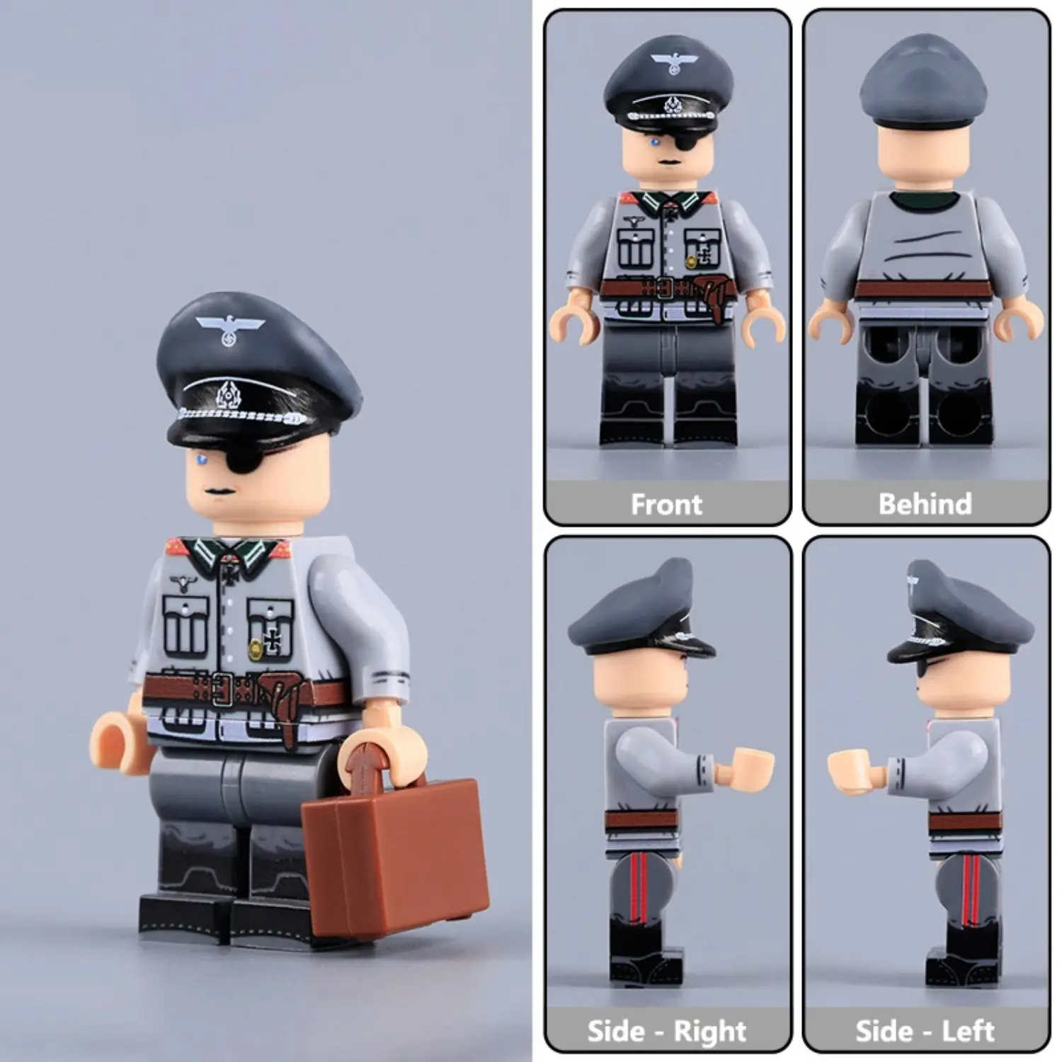 Claus von Stauffenberg (Operation Valkyrie) WW2 - Custom Printed Brick Block Figure Claus Von Stauffenberg (operation Valkyrie) Ww2 Custom Printed Brick Block Figure