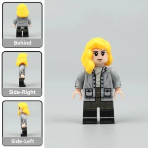 Eva Braun Grey Winter Coat Edition - Custom Printed Brick Block Figure Eva Braun Grey Winter Coat Edition Custom Printed Brick Block Figure
