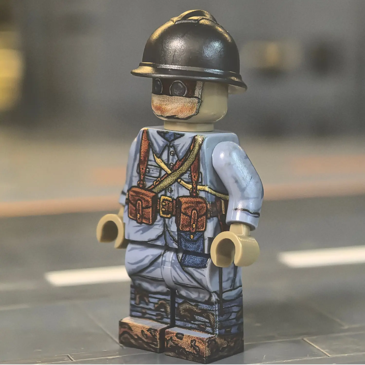 French Army Grenadier (battle Of Verdun, Wwi) Custom Printed Brick Block Figure 2