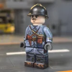 French Army Officer (Battle of Verdun, WWI) - Custom Printed Brick Block Figure