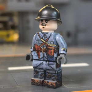 French Army Officer (Battle of Verdun, WWI) - Custom Printed Brick Block Figure French Army Officer (battle Of Verdun, Wwi) Custom Printed Brick Block Figure