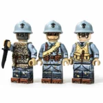 French Army "Trench Hunters" WWI - Custom Printed Brick Block Figure
