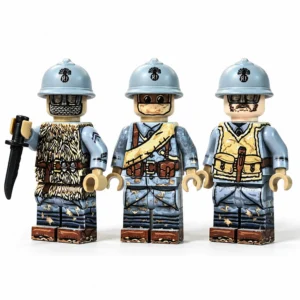 French Army Trench Hunters WWI - Custom Printed Brick Block Figure 2 French Army Trench Hunters Wwi Custom Printed Brick Block Figure 2