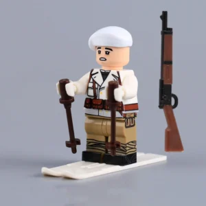 French Mountain Ski Scout WW2 - Custom Printed Brick Block Figure French Mountain Ski Scout Ww2 Custom Printed Brick Block Figure