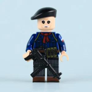 French Resistance (Forces of the Interior) Assault SMG Gunner WW2 - Custom Printed Brick Block Figure French Resistance (forces Of The Interior) Assault Smg Gunner Ww2 Custom Printed Brick Block Figure