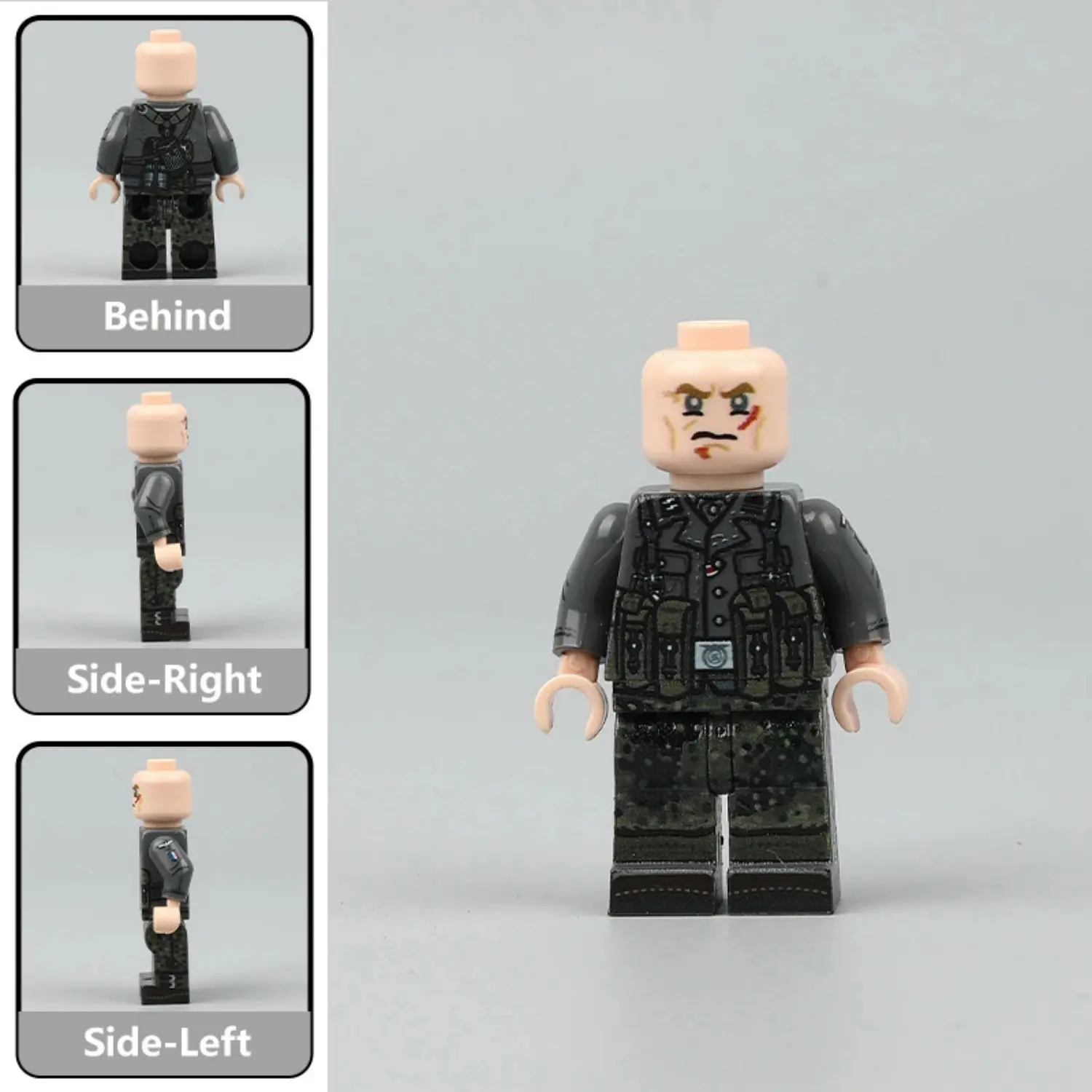 French Volunteer Waffen-SS Soldier (Battle-Scarred Version) - Custom Printed Brick Block Figure French Volunteer Waffen Ss Soldier (battle Scarred Version) Custom Printed Brick Block Figure