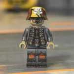 German Assault Grenadier with Camouflage Helmet & Gas Mask WWI  - Custom Printed Brick Block Figure