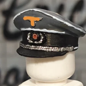German Heer (Army) Infantry Officer's Visor Cap (Schirmmütze) WWII - Custom 3D Printed Miniature Accessory Parts Pieces for Brick Block Figures German Heer (army) Infantry Officer's Visor Cap (schirmmütze) Wwii Custom 3d Printed Miniature Accessory Parts Pieces For Brick Block Figures