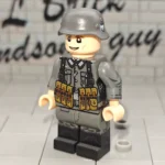 German Infantry Sergeant (MP40 Squad Leader) (WWII) - Custom Printed Brick Block Figure