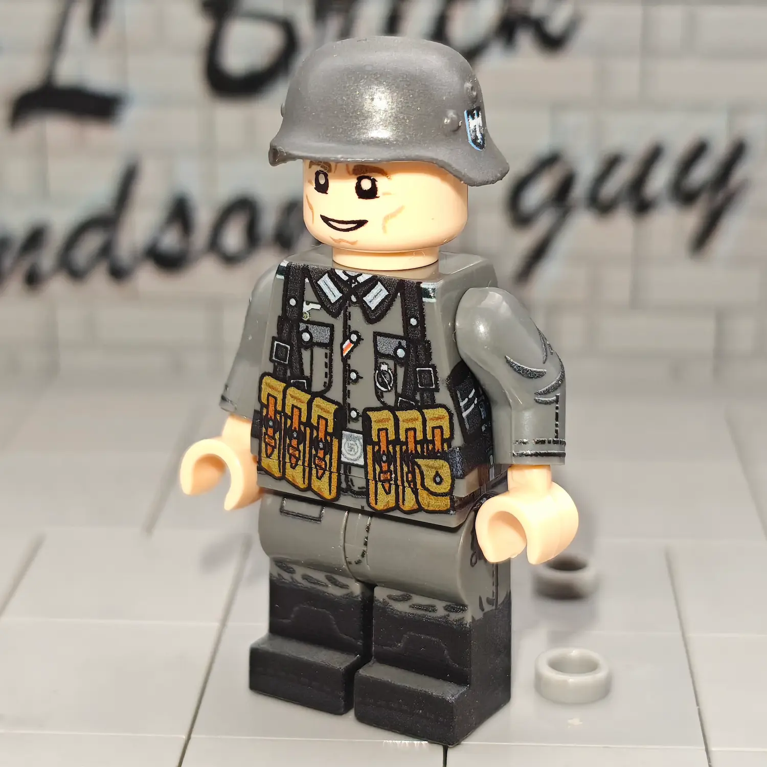 German Infantry Sergeant (MP40 Squad Leader) (WWII) - Custom Printed Brick Block Figure German Infantry Sergeant (mp40 Squad Leader) (wwii) Custom Printed Brick Block Figure