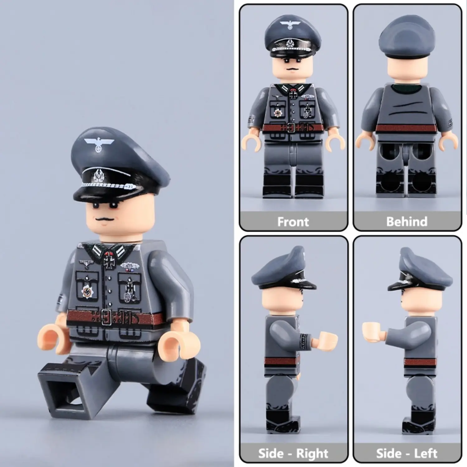 German Major Otto Ernst Remer Ww2 Custom Printed Brick Block Figure