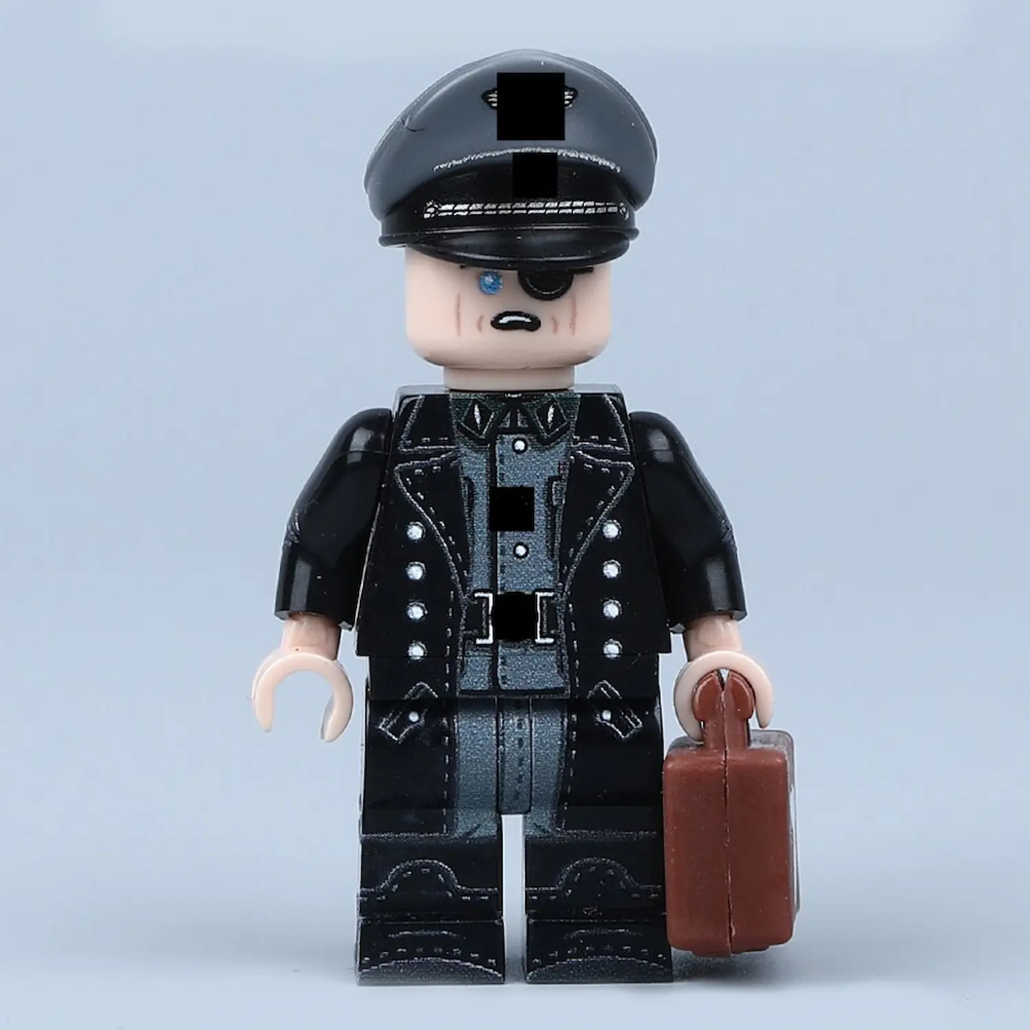 German Officer (Eyepatch & Briefcase Variant) (WWII) - Custom Printed Brick Block Figure 2 German Officer (eyepatch & Briefcase Variant) (wwii) Custom Printed Brick Block Figure 2