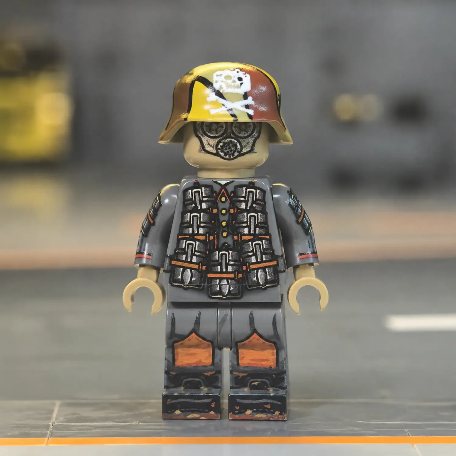 German Stormtrooper Trench Raider (Camouflage Helmet Edition) - Custom Printed Brick Block Figure German Stormtrooper Trench Raider (camouflage Helmet Edition) Custom Printed Brick Block Figure